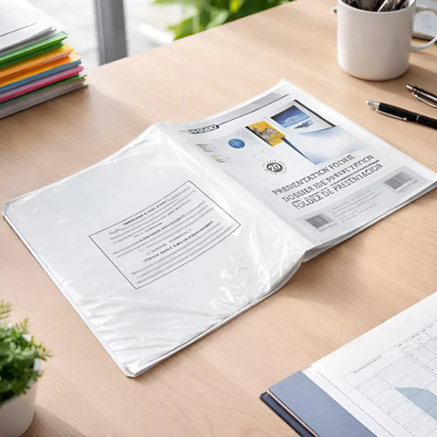 Folder De Presentacion Transparente 21.59x27.94cm 3