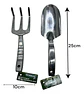Pala Garra Jardinería Schmidt Mesa Metal Plateado 67cm Hoja Acero - Miniatura 4