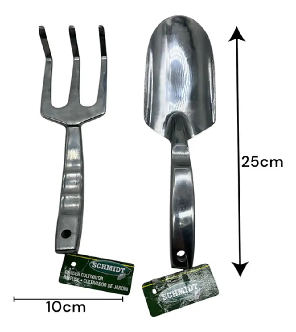 Pala Garra Jardinería Schmidt Mesa Metal Plateado 67cm Hoja Acero 4
