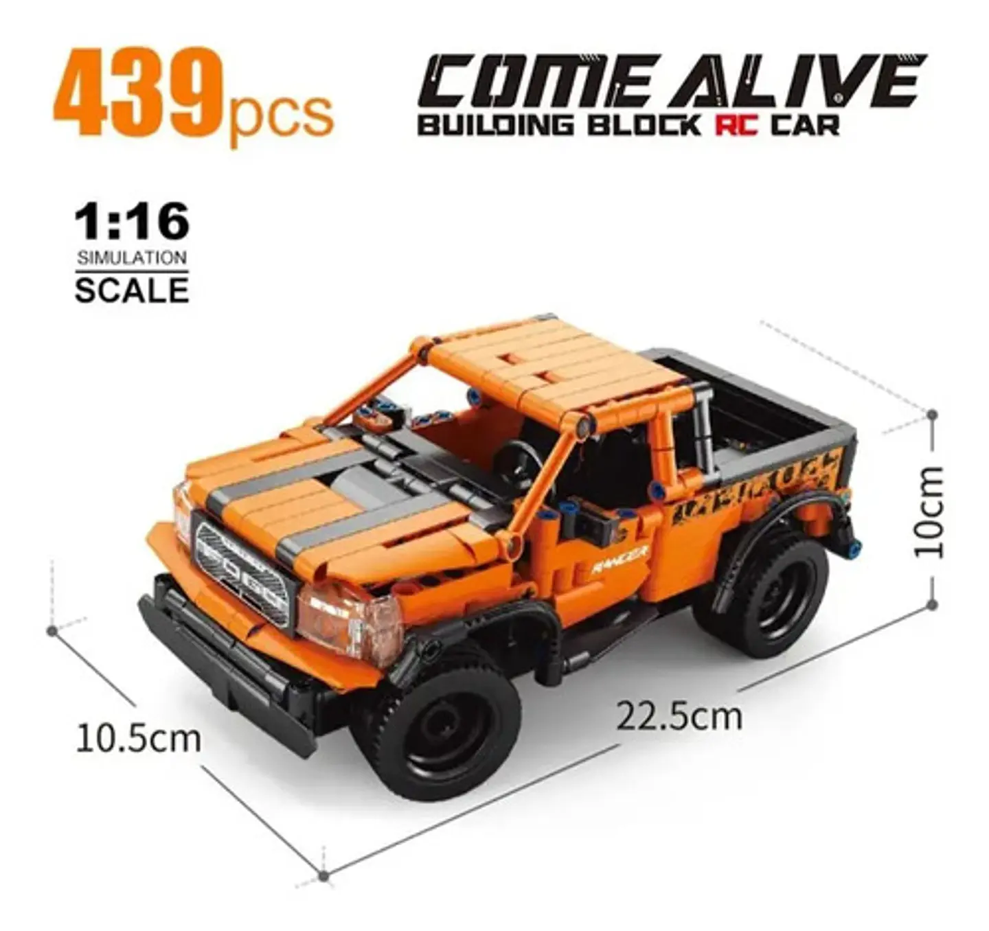 Camioneta Control Remoto Bloques Construcción Rompecabezas 4