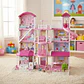 Casa De Muñecas 4 Pisos House Models Infantil Con Muebles Rosa Chicle - Miniatura 6