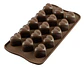Moldes Chocolate Corazon Silicona Flexible Caramelos Dulces Marrón - Miniatura 3
