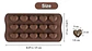 Moldes Chocolate Corazon Silicona Flexible Caramelos Dulces Marrón - Miniatura 4