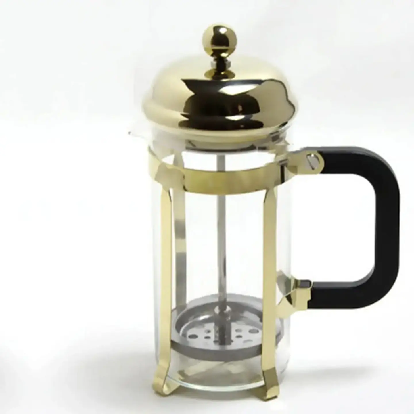 Cafetera Prensa Francesa 350ml Vidrio Color Oro Rosa Dorado 3