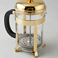 Cafetera Prensa Francesa 350ml Vidrio Color Oro Rosa Dorado - Miniatura 9