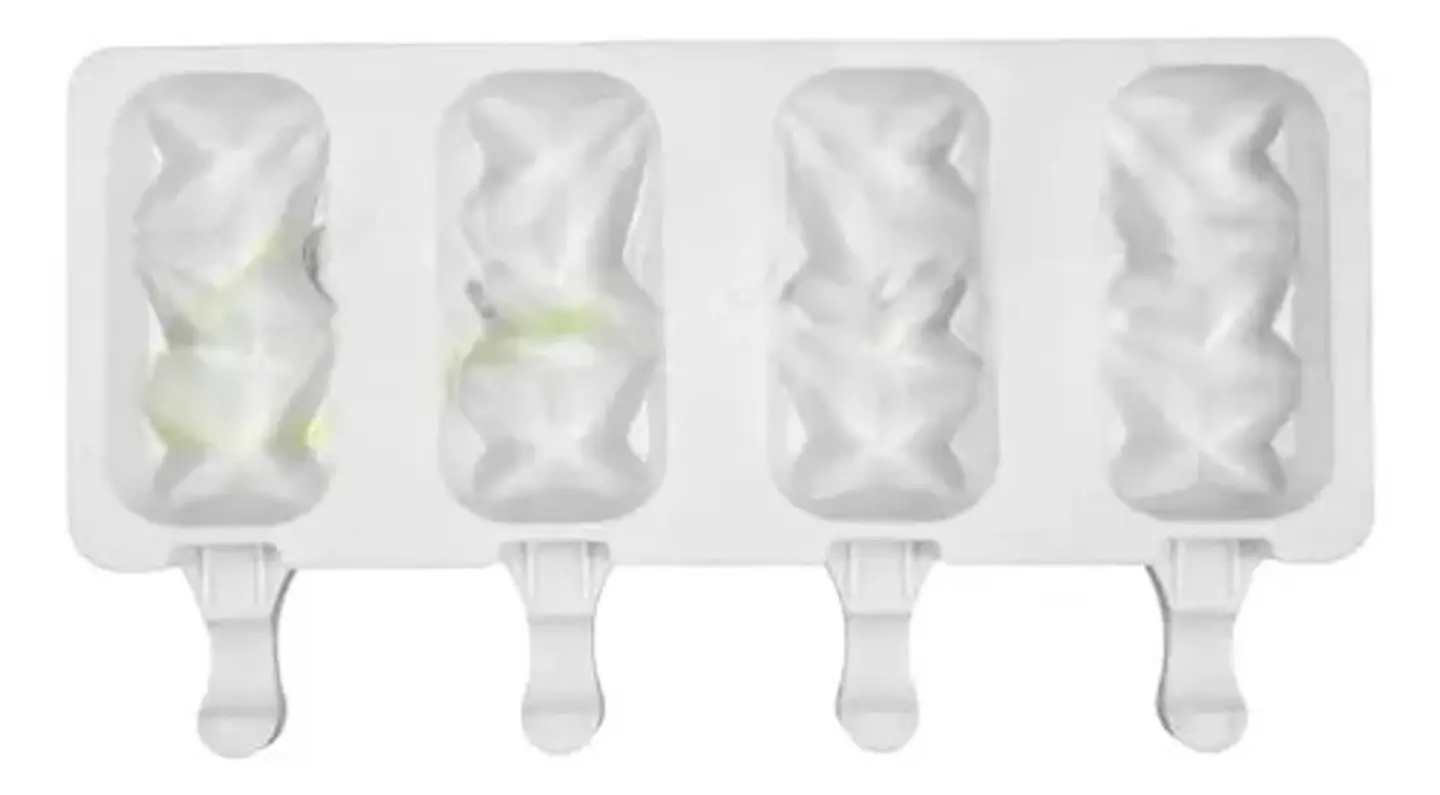 Molde Silicon Paletas Grandes De Helados 4 Porciones 1
