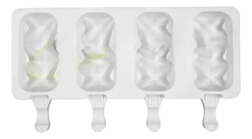 Molde Silicon Paletas Grandes De Helados 4 Porciones 1