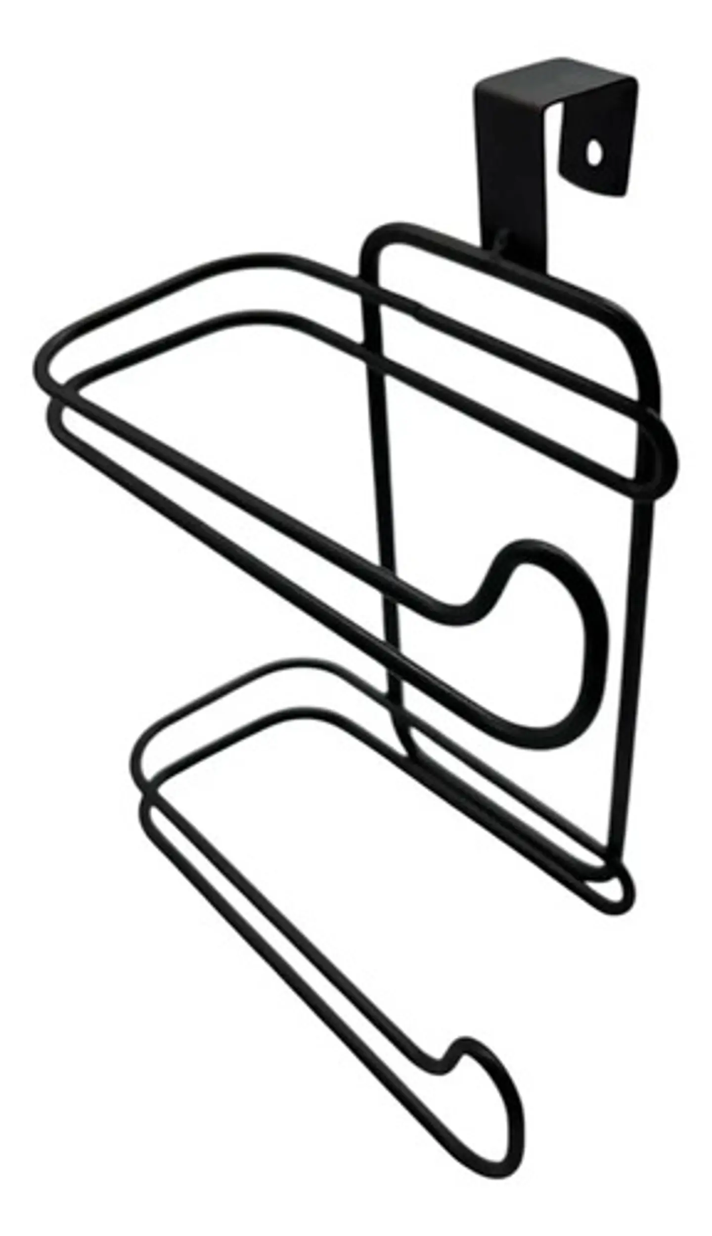 Soporte Para Papel Higienico Doble Rollo Sanitario Color Negro 1