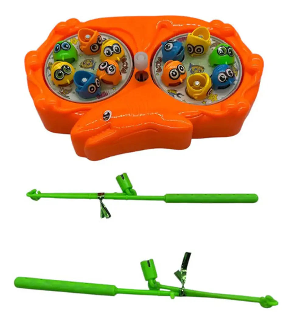 Juego De Mesa Pesca Magic X 12 Peces Con Cañitas De Pezcar 2
