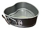 Molde Torta Desmontable Metal 13cm Cuadrado Antiadh Gris Gris-corazon - Miniatura 1