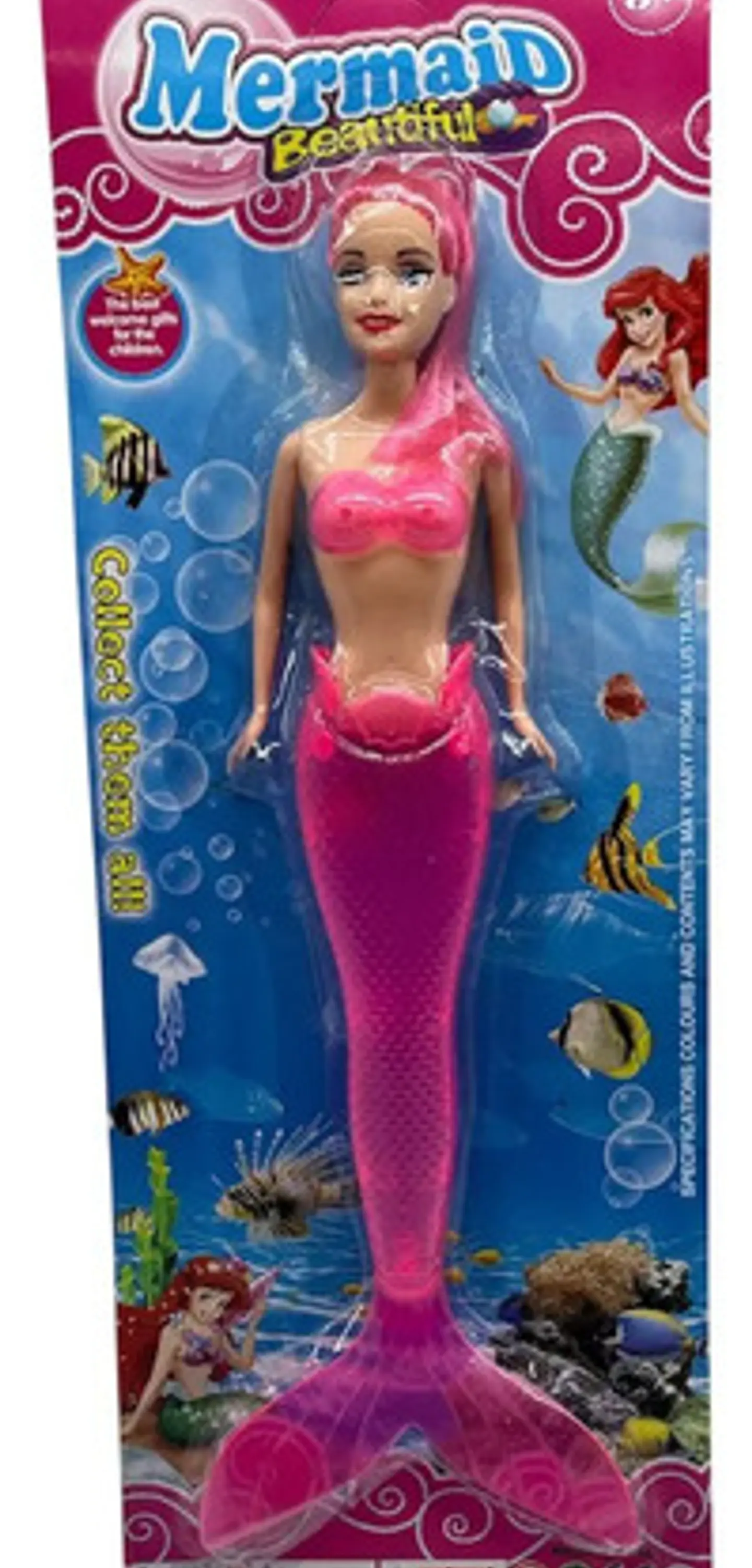 Muñeca Sirena En Caja Debajo Del Mar 4