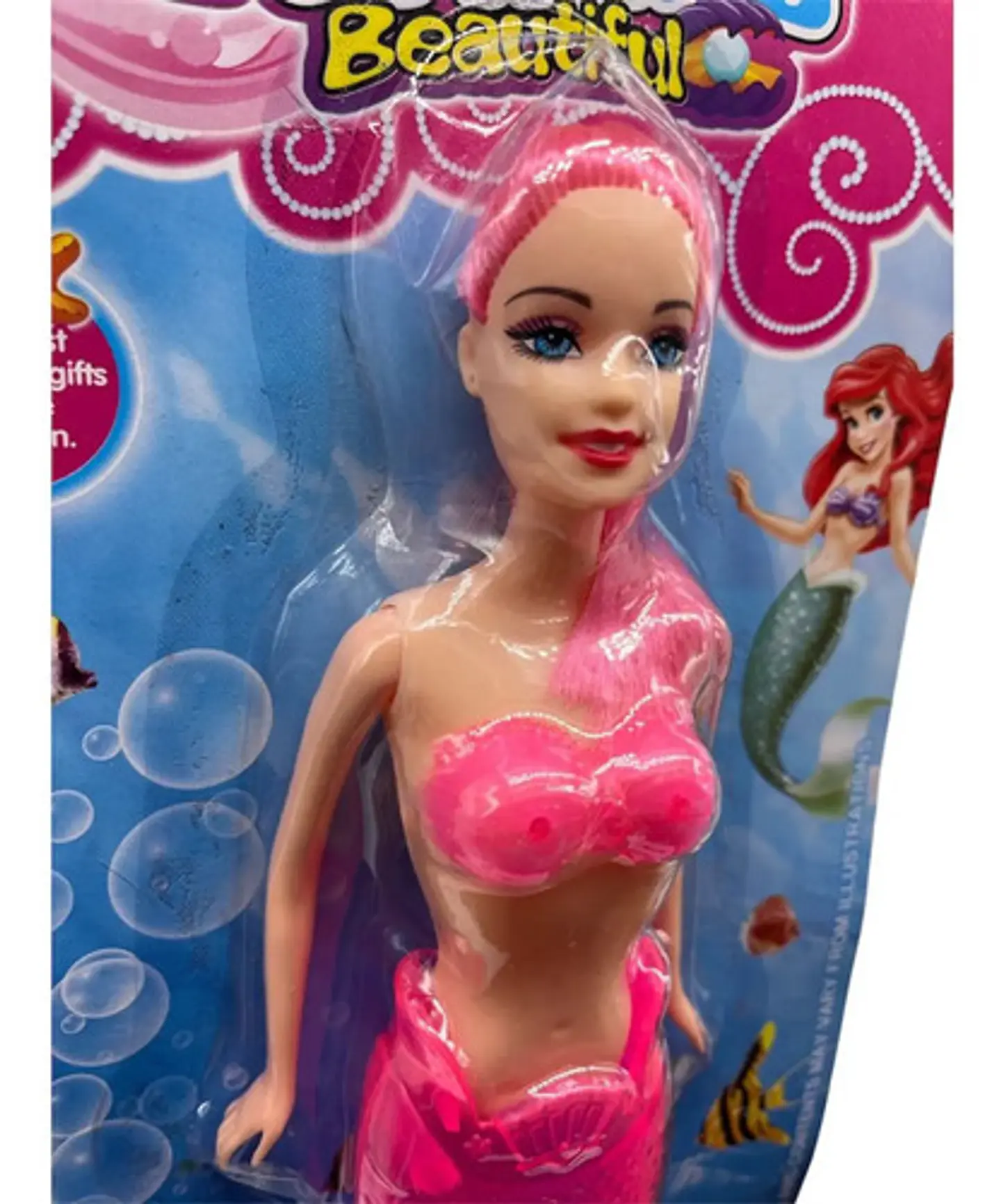Muñeca Sirena En Caja Debajo Del Mar 6