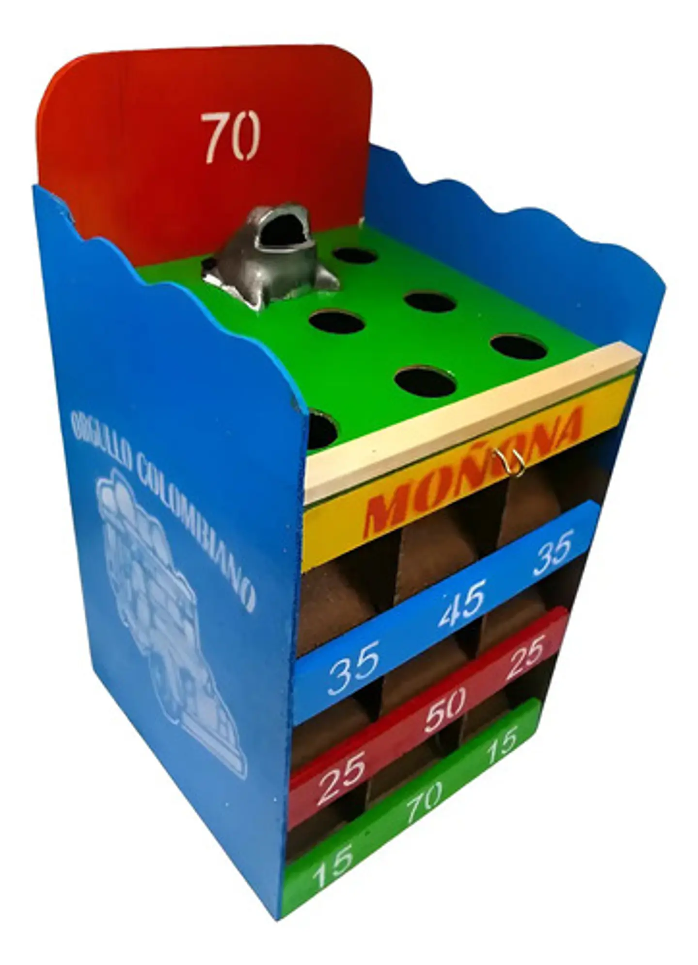 Juego De Rana Pequeña Portátil En Madera Para Mesa Artesanal 1