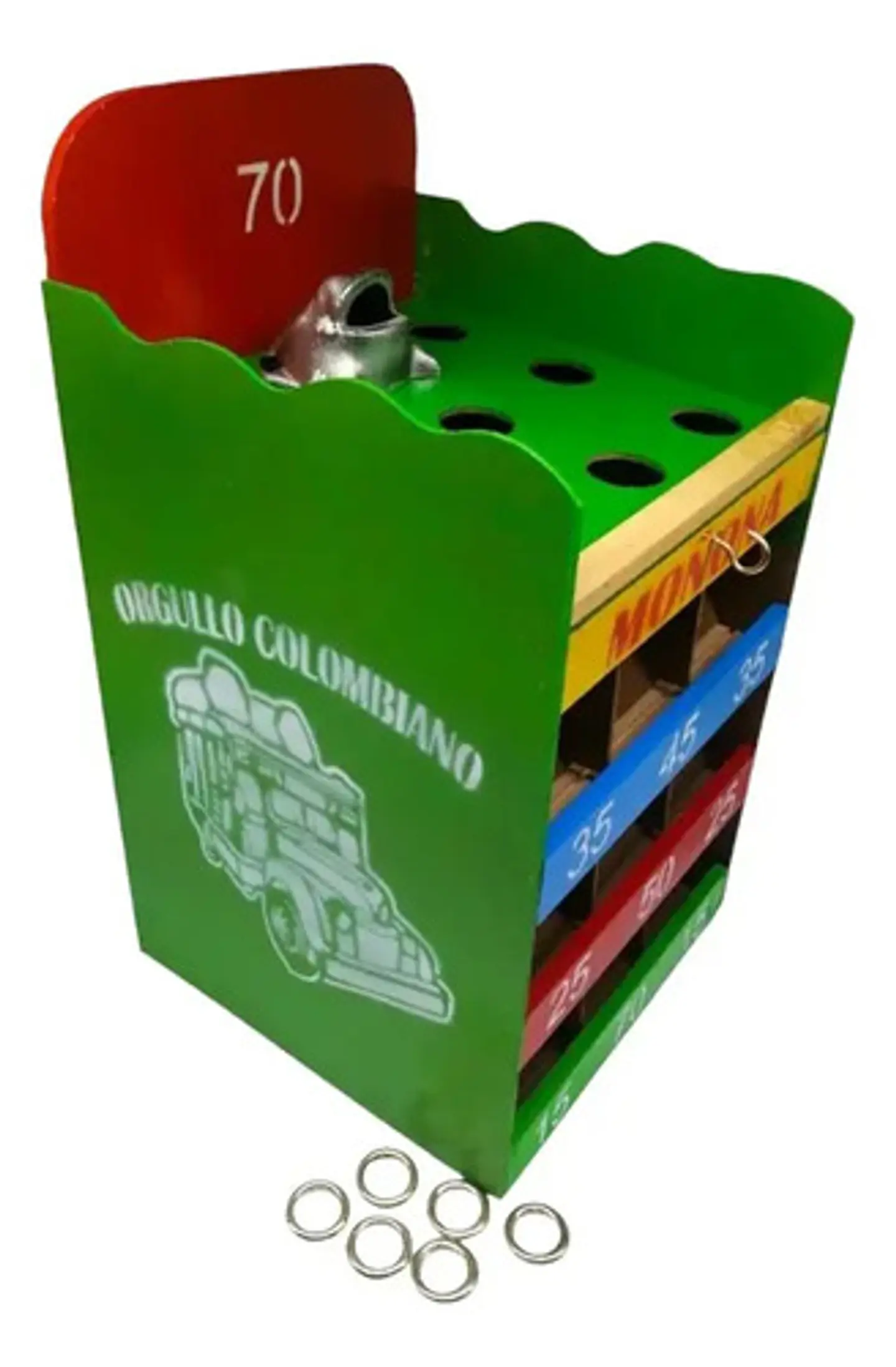 Juego De Rana Pequeña Portátil En Madera Para Mesa Artesanal 5