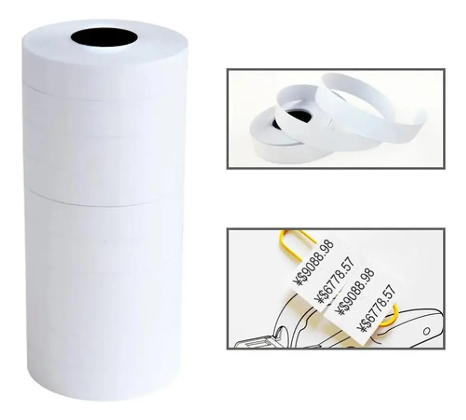 Rollo Tiqueteadora 6600 Doble Linea Paquete 10 Rollos 1