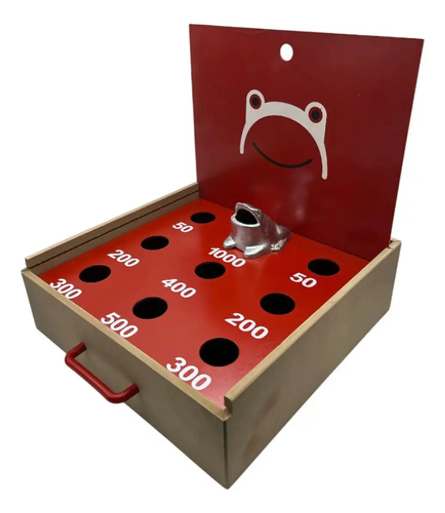 Juego De Rana Portátil En Madera Mesa Artesanal Sapito 6
