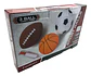 Pelotas En Goma Para Piscina- Fútbol Y Baloncesto, Americano Multicolor - Miniatura 2