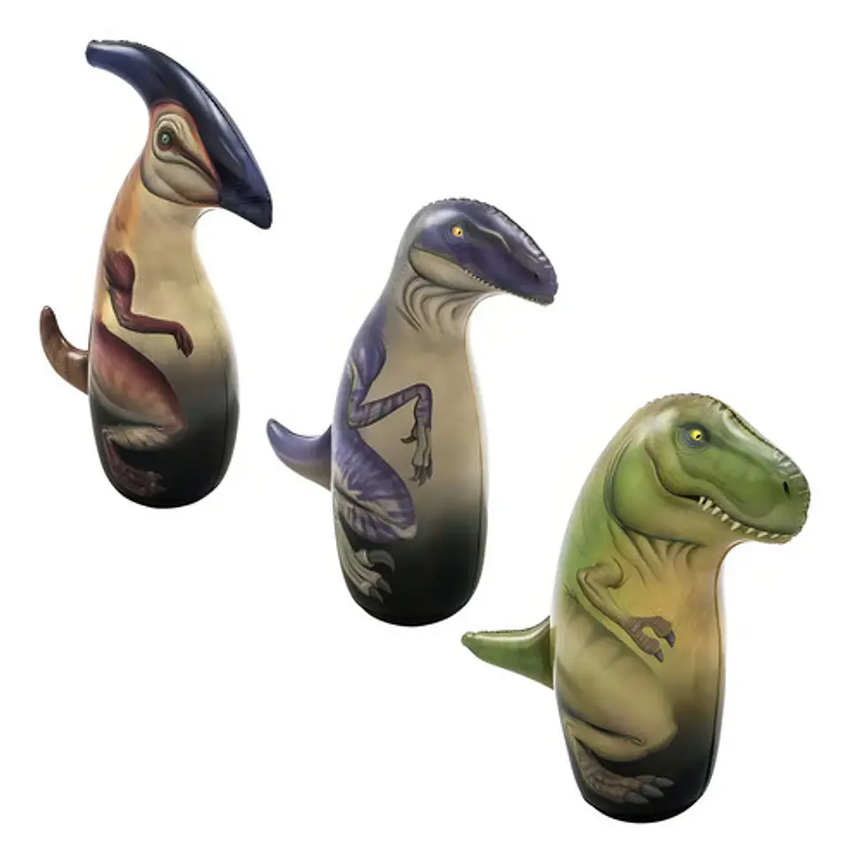 Puching Ball Inflable Dinosaurio 112cm 52287 Parasaurio Color Marrón Claro 6