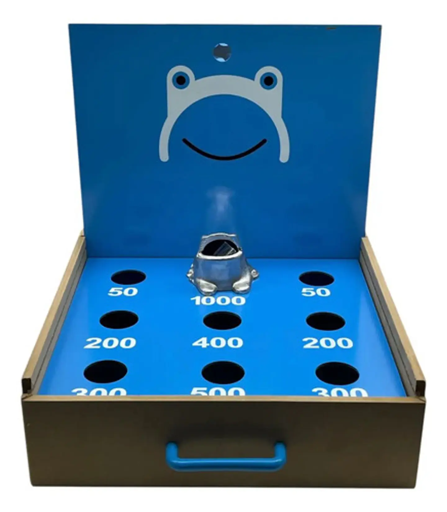 Juego De Rana Portatil En Madera Artesanal Sapito 2