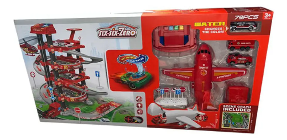 Pista Circuito Ingieneria Bomberos Garaje Alto Luces Sonidos 7