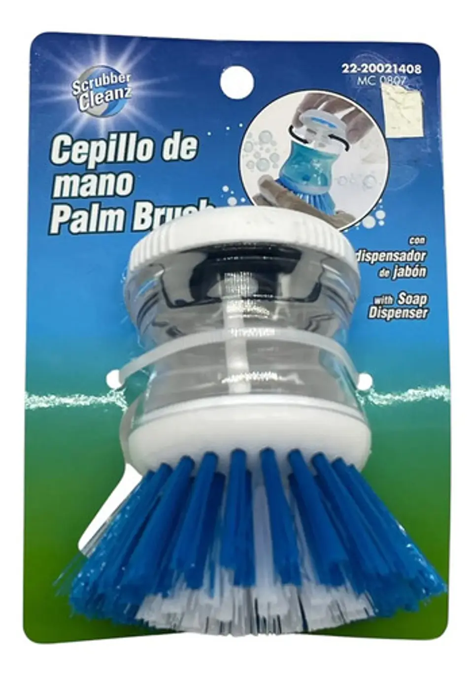 Cepillo De Mano Lavavajillas Lavaplatos Jabon Dispensador 3
