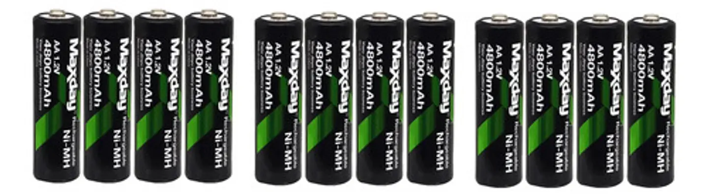 Pila Aa Maxday Ni-mh Cilíndrica Pack 12und Recargables 4800 1
