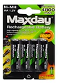 Pila Aa Maxday Ni-mh Cilíndrica Pack 12und Recargables 4800 - Miniatura 2