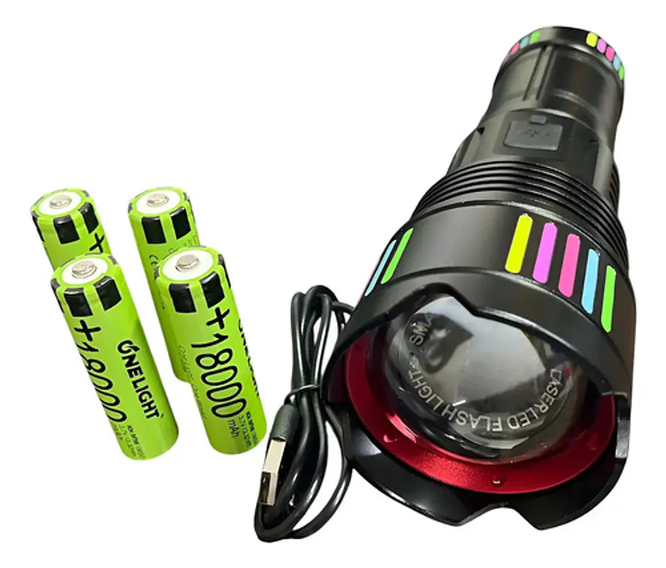Linterna Led Ajustable Recargable Entrada Usb Maxima Duracio 1