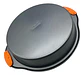 Molde Redondo Metalico Cocina Tortero Asas De Silicona Gris Oscuro - Miniatura 2