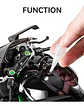 Kawasaki Ninja H2r 32cm Humo Luz Sonido Movimiento 1:6 Black - Miniatura 4