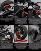 Kawasaki Ninja H2r 32cm Humo Luz Sonido Movimiento 1:6 Black - Miniatura 6
