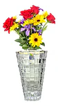 Florero Jarrón Decorativo Minimalist Moderno 19cm Cristal Trenza - Miniatura 5