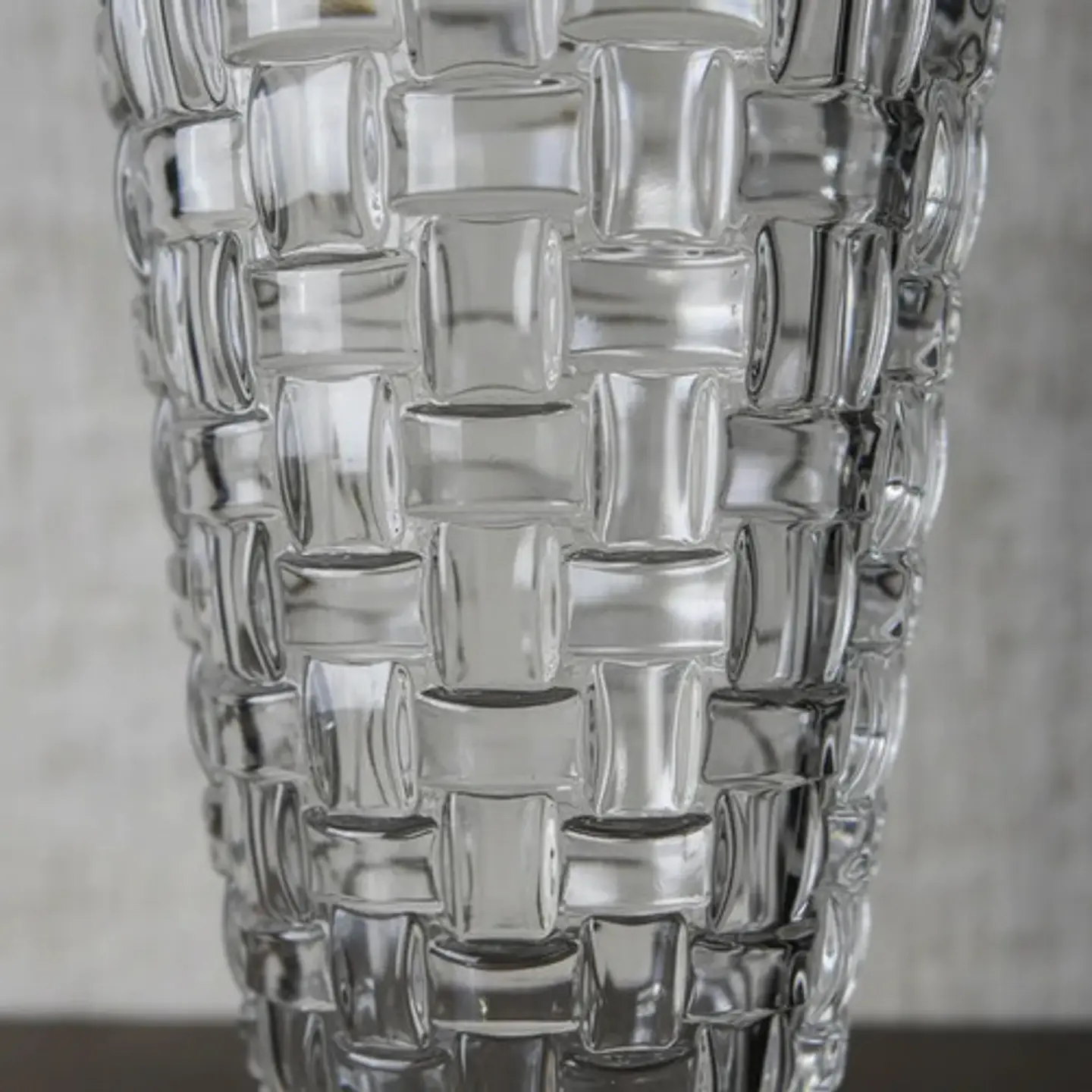 Florero Jarrón Decorativo Minimalist Moderno 19cm Cristal Trenza 7
