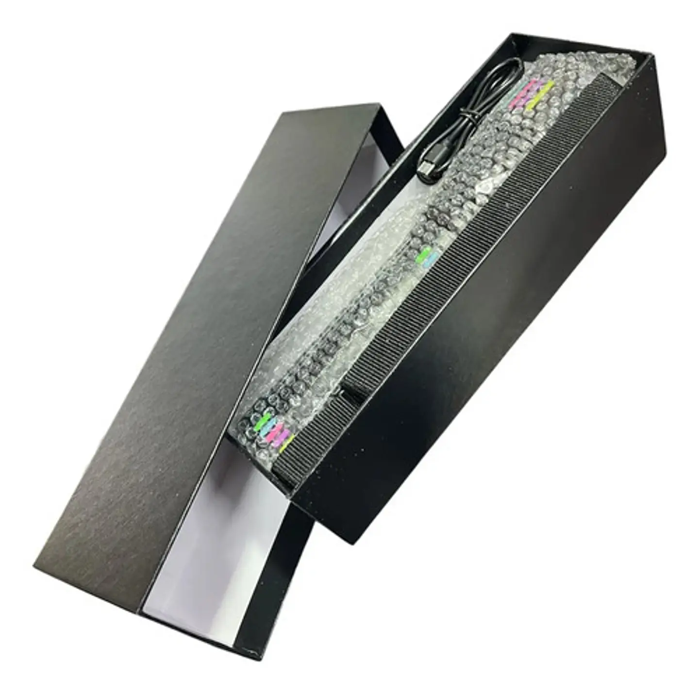 Linterna Led Recargable Puerto Usb Portable Grande Blanco Negro 4