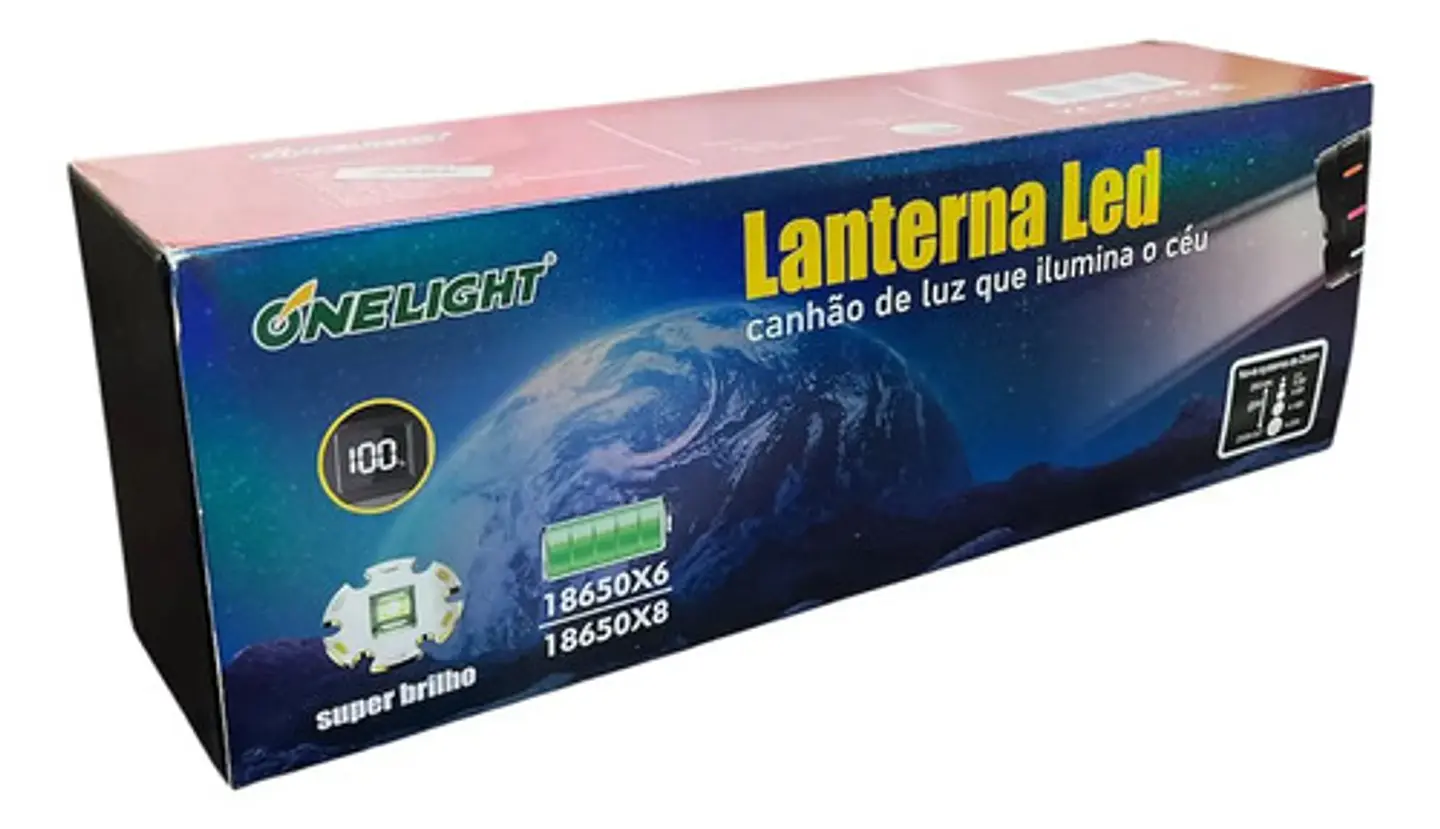 Linterna Led Recargable Puerto Usb Portable Grande Blanco Negro 6