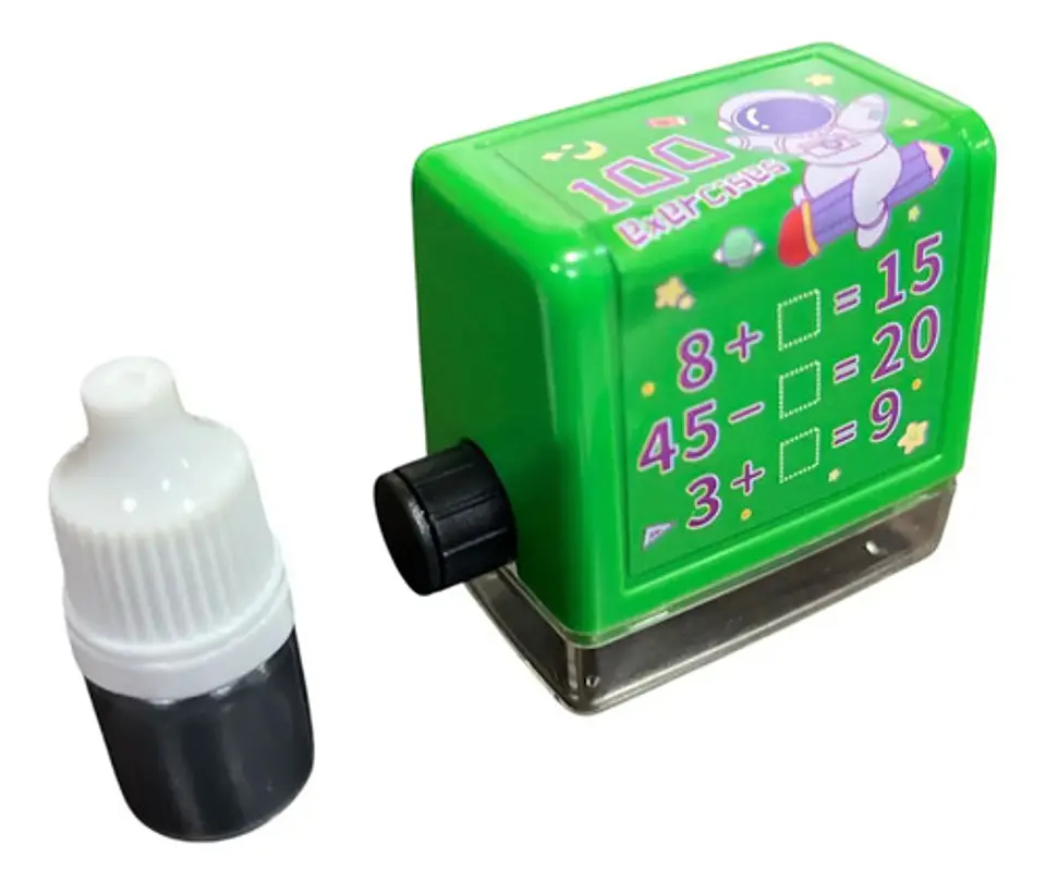 Kit Rodillo Sellos Enseñanza Matemática Niños 2