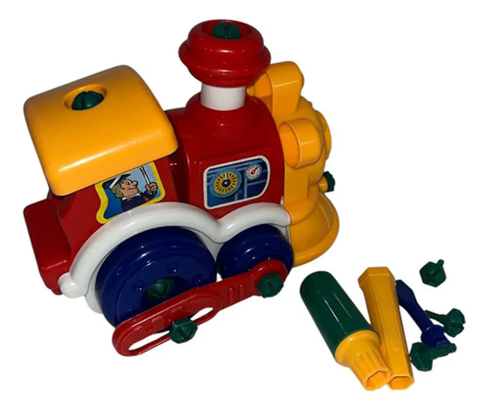 Tren Didactico Desarmable Bebe Acarreable Herramientas 3