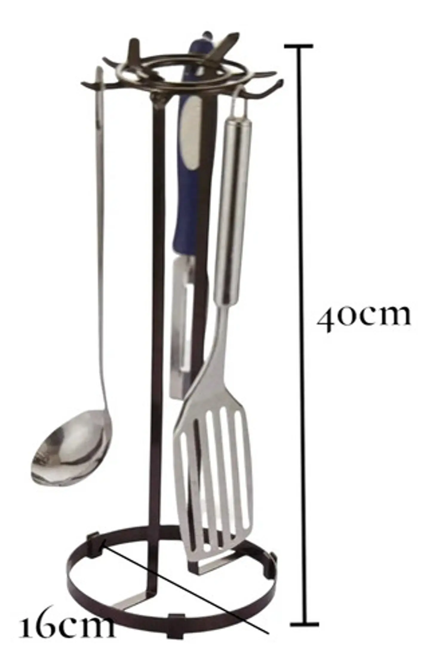 Base Utensilios Cocina Cucharones 6 Piezas Con Base De Acero 3