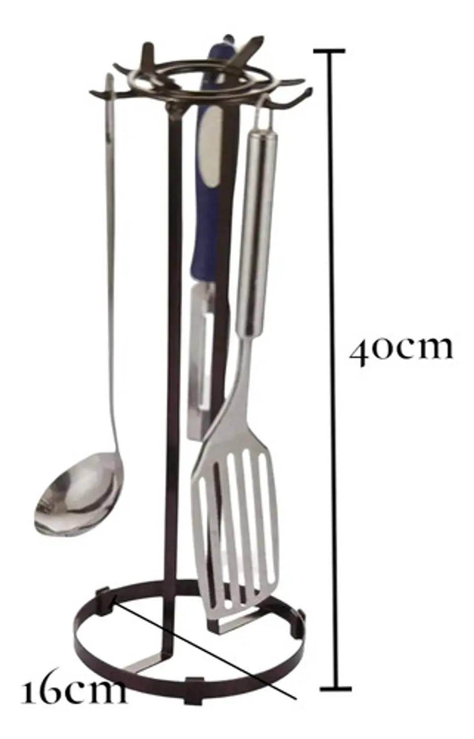 Base Utensilios Cocina Cucharones 6 Piezas Con Base De Acero 3