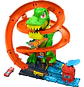 Pista Hot Wheels City T-rex Blaze Battle Mordida Derriba Win - Miniatura 1