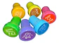 Pack 6 Sellos Escolares Macrooutlet Con Caritas Autotintables Multicolor Rojo - Miniatura 1