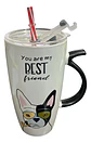 Pocillo En Porcelana Con Tapa Y Pitillo Mascotas 600ml - Miniatura 3