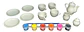 Set De Tazas De Te Para Pintar Ceramica 15 Pcs - Miniatura 1