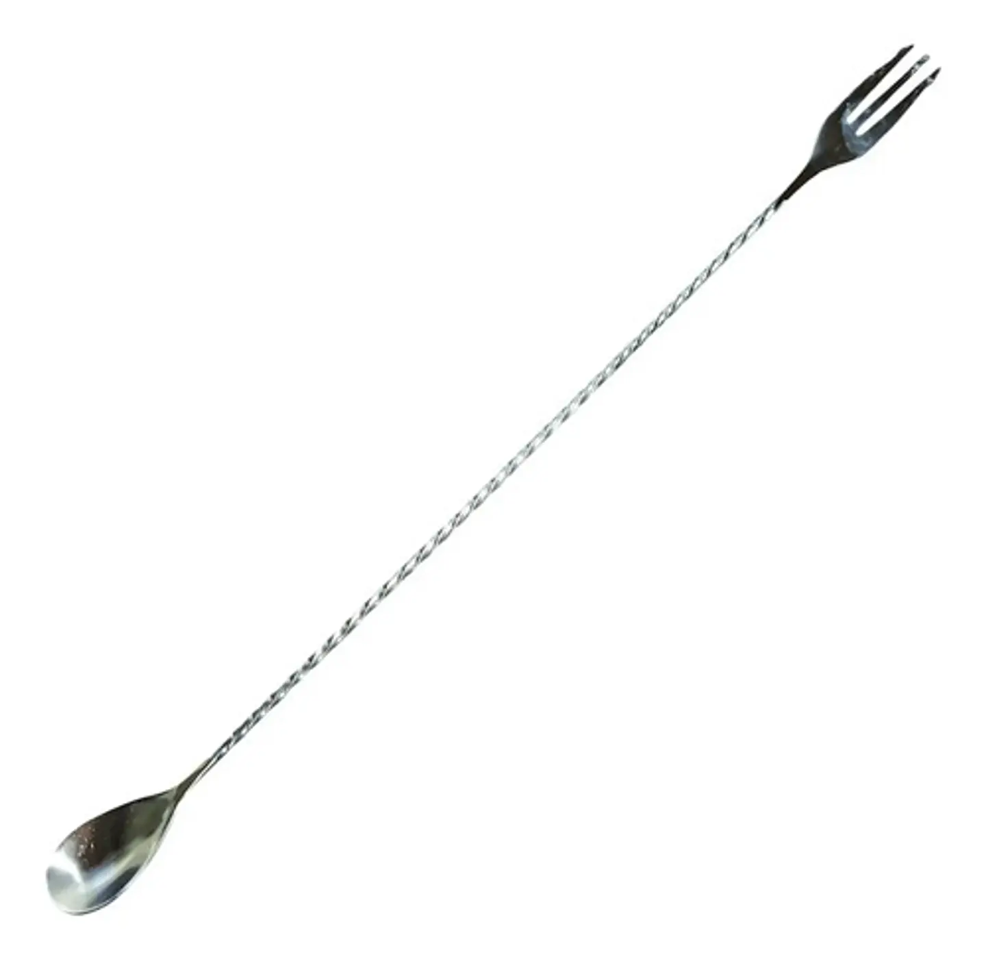 Cuchara/tenedor Cocteles Vatidora Metalica 40cm Plateado 1
