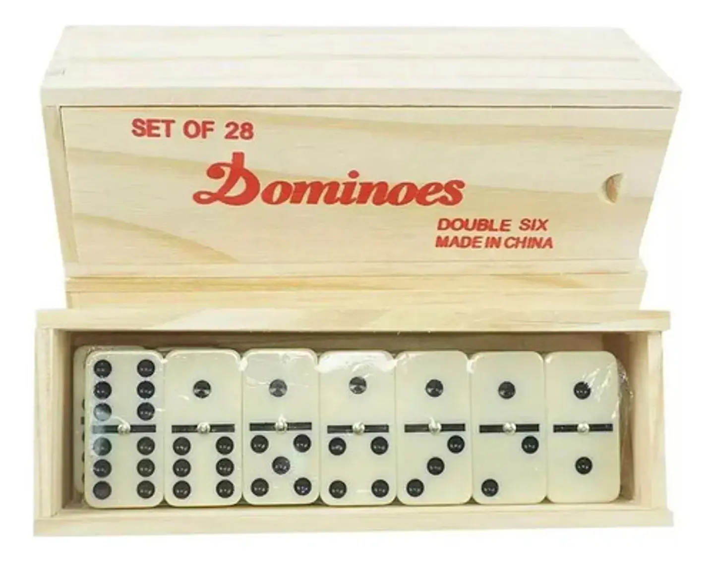 Domino Profesional Caja Madera Ficha Gruesa 54x12mm Guajiro 2