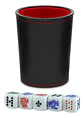 Cacho Yahtzee Juego De Mesa Tatuco En Cuero + 5 Dados - Miniatura 1
