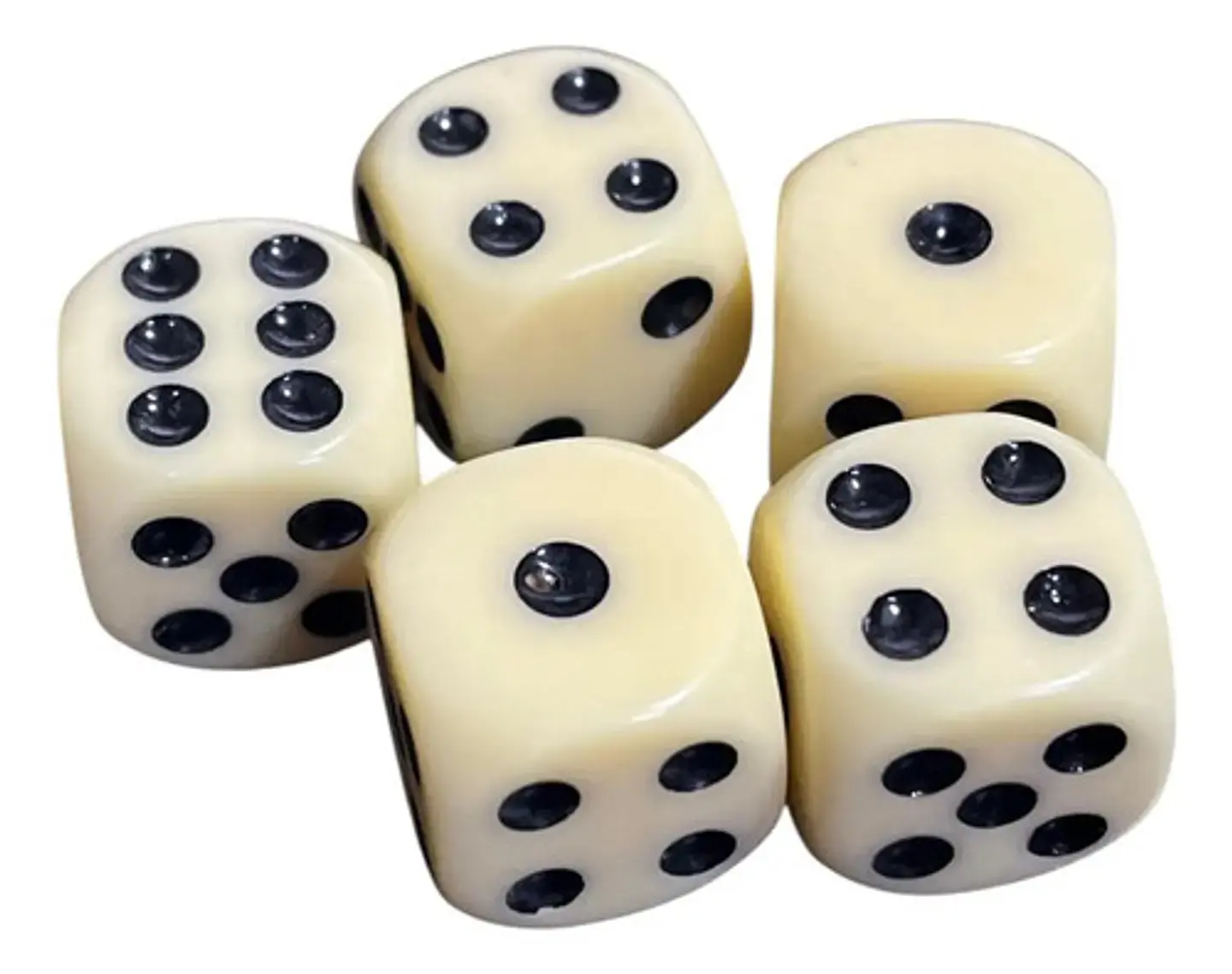 Cacho Yahtzee Juego De Mesa Tatuco En Cuero + 5 Dados 6