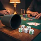 Cacho Yahtzee Juego De Mesa Tatuco En Cuero + 5 Dados - Miniatura 8