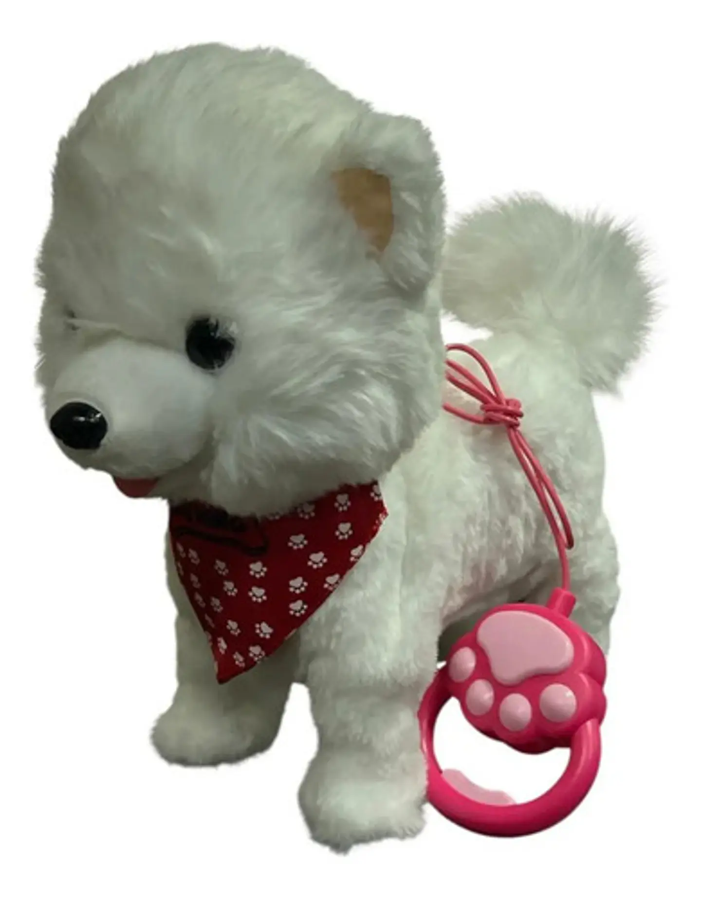 Perro Peluche Control Collar Camina Ladra Mueve La Cola Gran 1