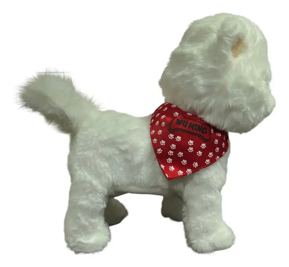 Perro Peluche Control Collar Camina Ladra Mueve La Cola Gran 2